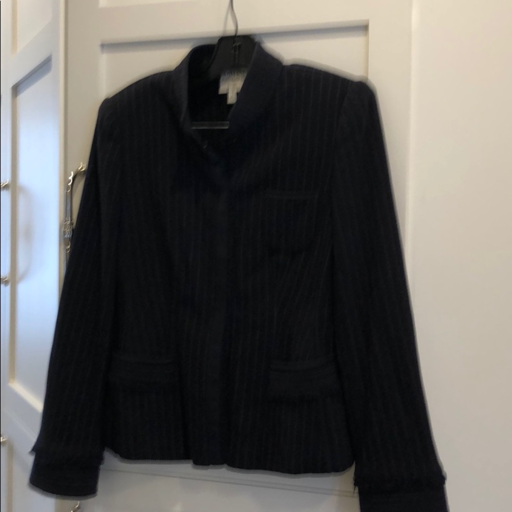 Pin striped wool jacket